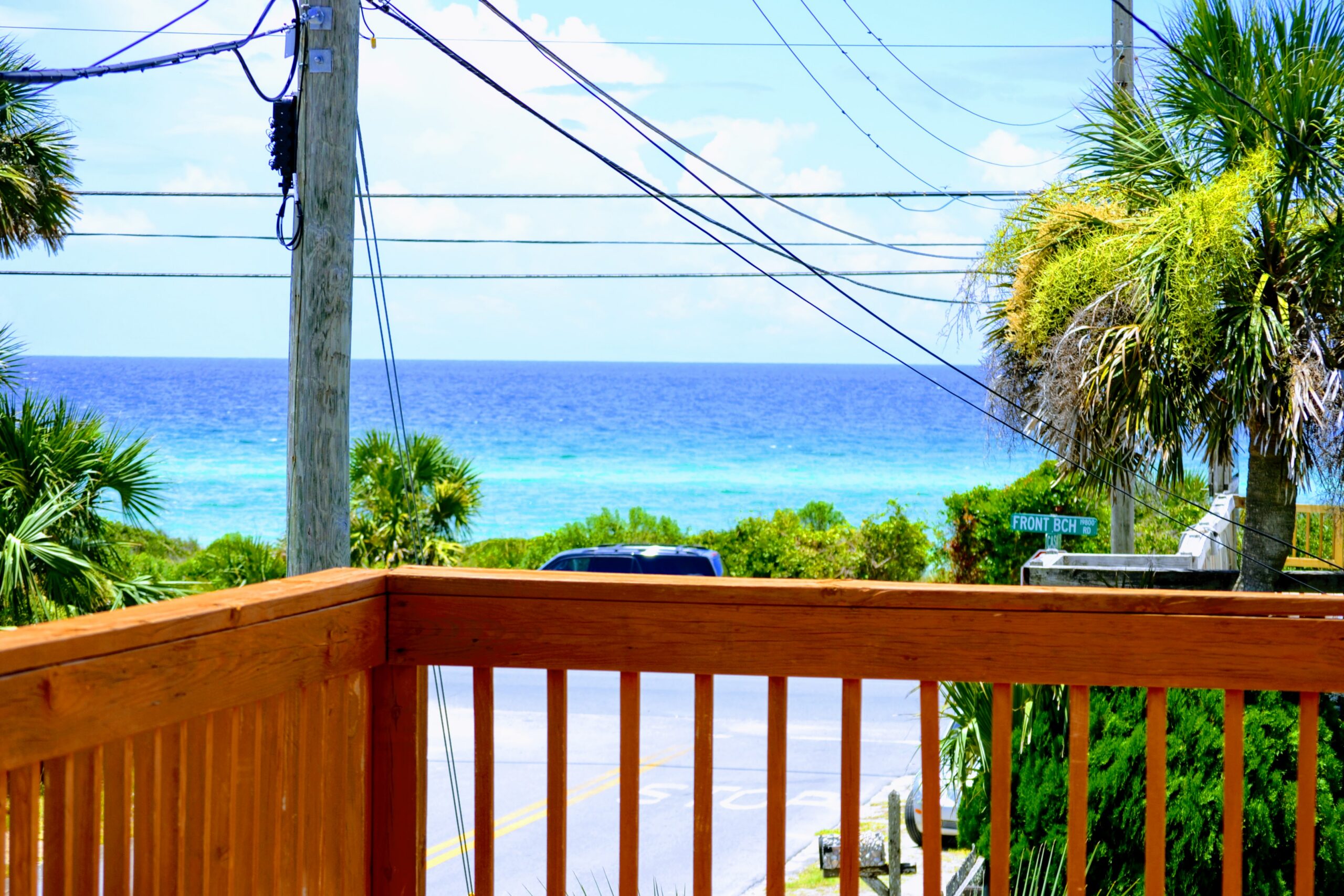 The view toward Laguna Beach from a home one block off Front Beach Road