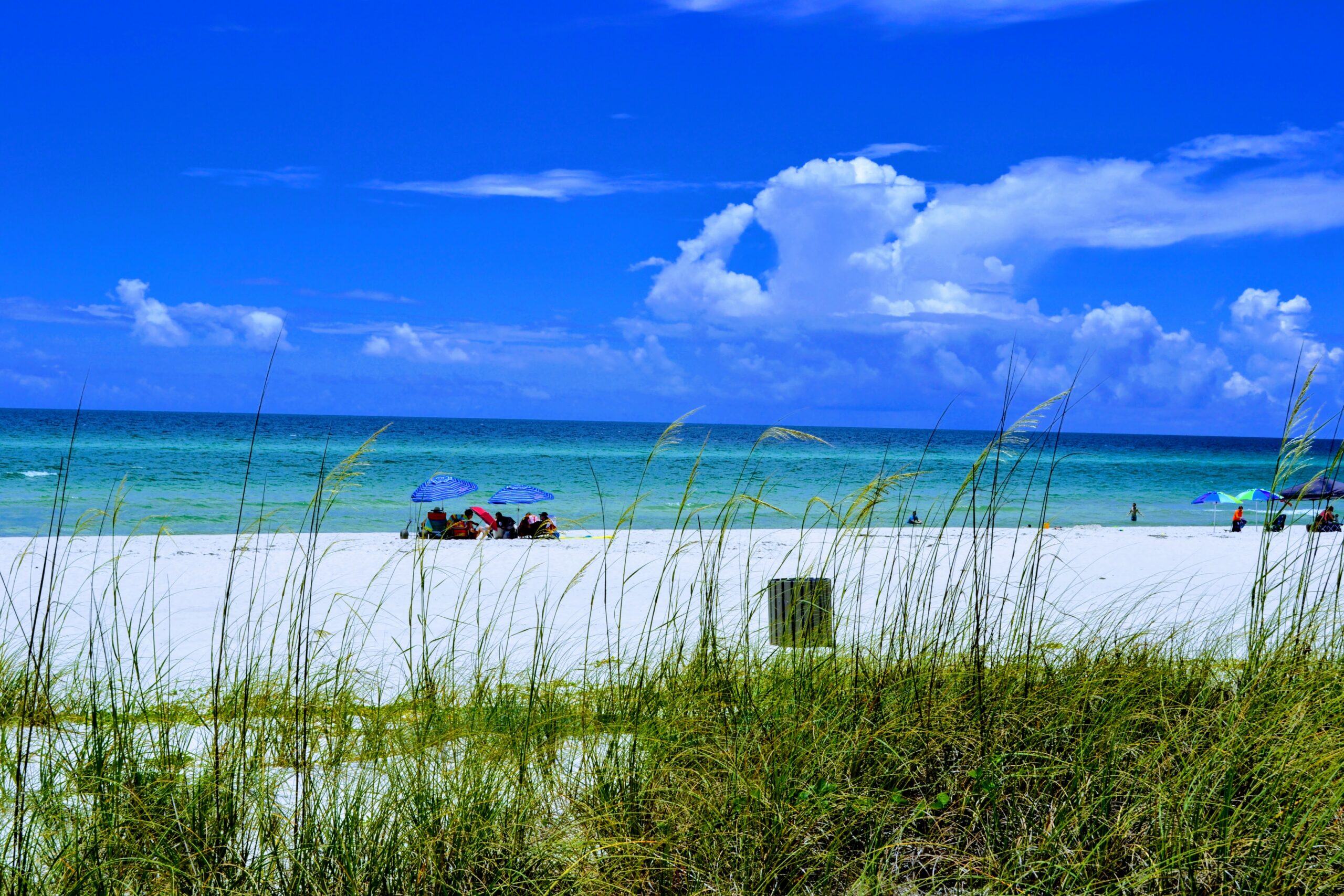 The beach and emerald water at Laguna Beach, Panama City Beach, Florida