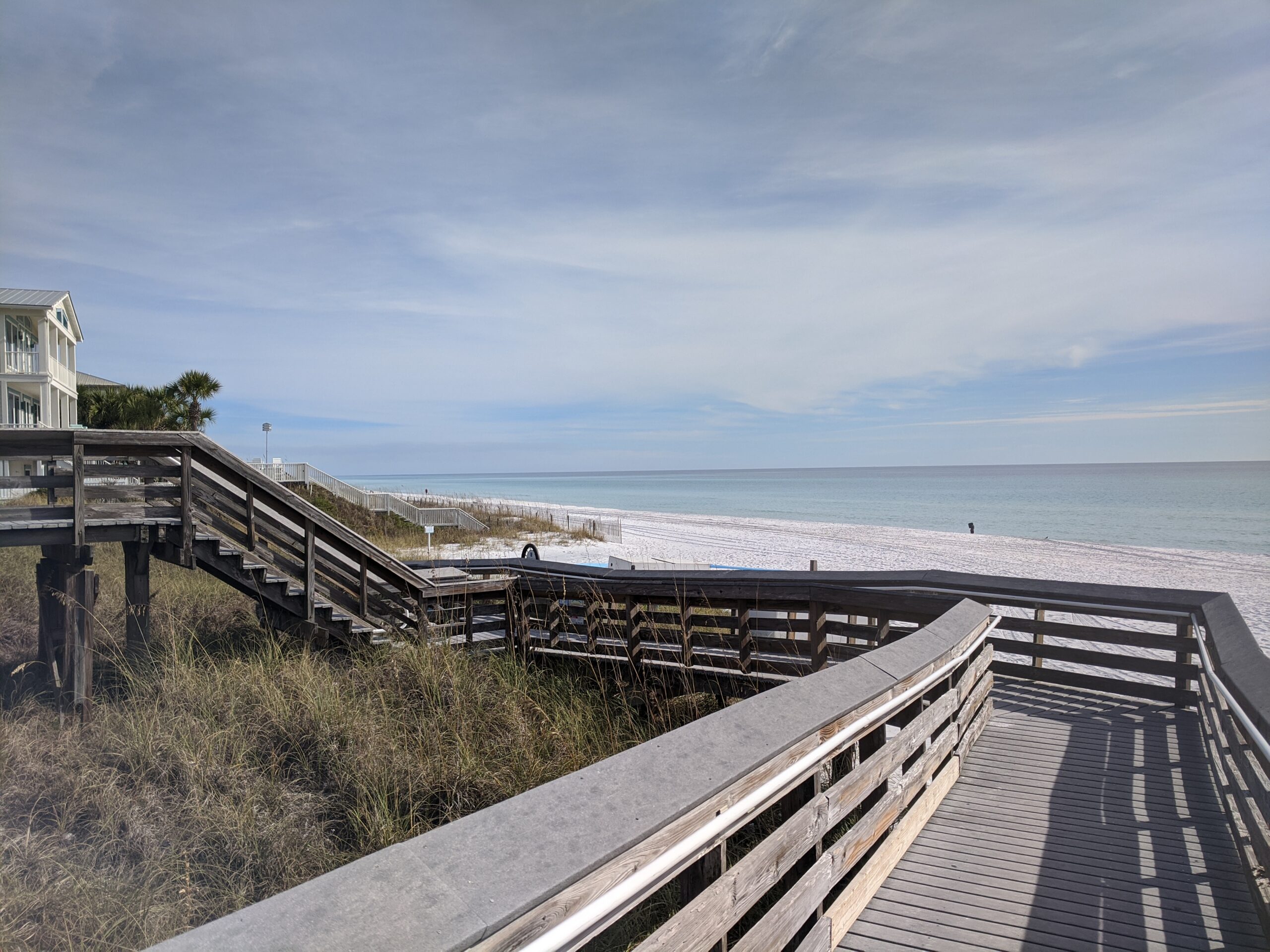 Beach access ramp to the Gulf on the west end of 30A near Dune Allen